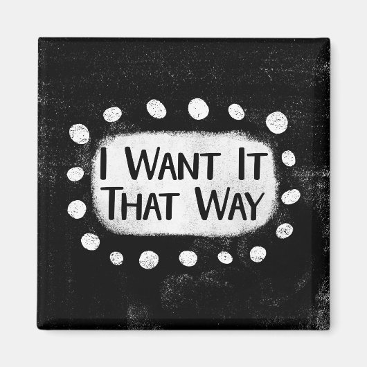 I Want It That Way 冷蔵庫マグネット マグネット (正面)