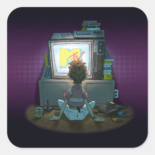 “I Want My Mtv” ステッカー (正面)