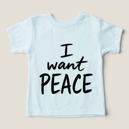 “I Want Peace” デザイン (デザイン正面)