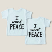 “I Want Peace” デザイン (デザイン正面&裏面)