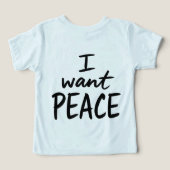“I Want Peace” デザイン (デザイン裏面)