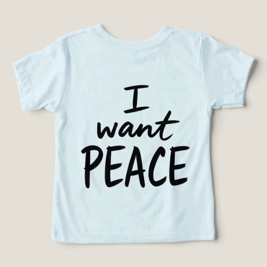 “I Want Peace”  design (デザイン裏面)