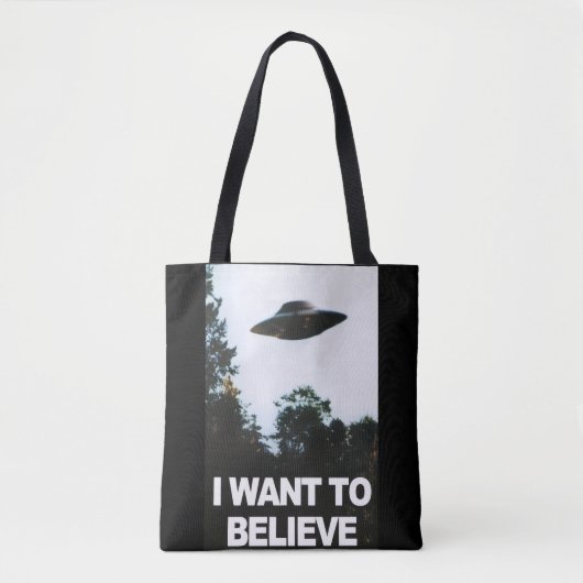 I want to believe トートバッグ (正面)