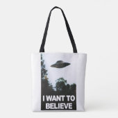 I want to believe トートバッグ (裏面)