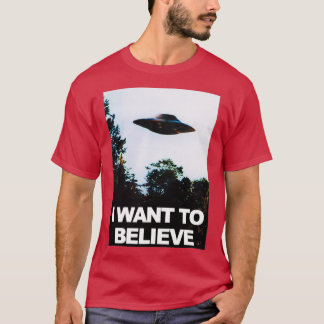 I Want To Believe Alien Ufo Ovni Hunter Tシャツ