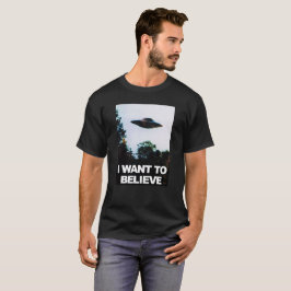 I Want To Believe Alien UFO Tシャツ
