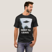 I Want To Leave Tシャツ (正面フル)
