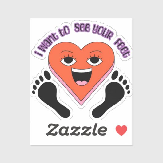 I want to see your feet stickers  シール (シート)