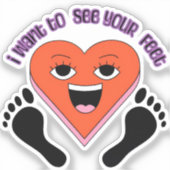 I want to see your feet stickers  シール (正面)