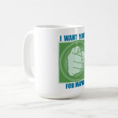 I WANT YOUSEF FOR MAYOR コーヒーマグカップ (正面左)