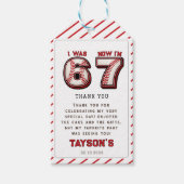 I Was 6, Now I’m 7 – Baseball 7th Birthday ギフトタグ (正面)