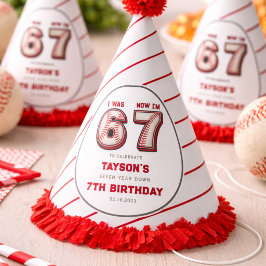 I Was 6, Now I’m 7 – Baseball 7th Birthday パーティーハット