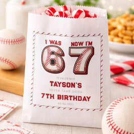 I Was 6, Now I’m 7 – Baseball 7th Birthday フェイバーバッグ