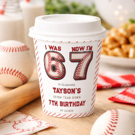 I Was 6, Now I’m 7 – Baseball 7th Birthday 紙コップ