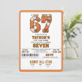 I Was 6, Now I’m 7 – Basketball 7th Birthday 招待状 (スタンド正面)