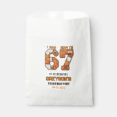I Was 6 Now I’m 7 Basketball – 7th Birthday Party フェイバーバッグ (正面)