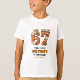 I Was 6 Now I’m 7 Basketball – 7th Birthday Party Tシャツ