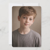 I Was 6, Now I’m 7 – Football 7th birthday photo 招待状 (裏面)