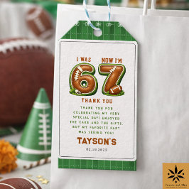 I Was 6, Now I’m 7 – Football America 7th Birthday ギフトタグ