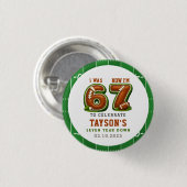 I Was 6, Now I’m 7 – Football America 7th Birthday 缶バッジ (正面&裏面)