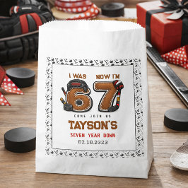 I Was 6, Now I’m 7 – Hockey 7th Birthday Party フェイバーバッグ