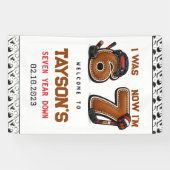 I Was 6, Now I’m 7 – Hockey 7th Birthday Party 横断幕 (横)