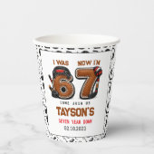 I Was 6, Now I’m 7 – Hockey 7th Birthday Party 紙コップ (正面)