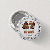 I Was 6, Now I’m 7 – Hockey 7th Birthday Party 缶バッジ (正面&裏面)