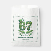 I Was 6 Now I’m 7 St. Patrick’s Day Boy Birthday フェイバーバッグ (正面)