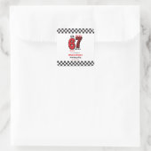 I Was 6, Now I’m 7 – Twin 7th Birthday for Kids スクエアシール (バッグ)