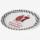 I Was 6, Now I’m 7 – Twin 7th Birthday for Kids ペーパープレート (アングル)