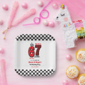 I Was 6, Now I’m 7 – Twin 7th Birthday for Kids ペーパープレート (パーティー)