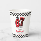 I Was 6, Now I’m 7 – Twin 7th Birthday for Kids 紙コップ (正面)