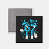 I Was 6 Now I'm 7 67 Six Seven 7 Years Old Birthda マグネット (正面/裏面)