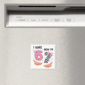 I was 6 now I'm 7 cute birthday numbers マグネット (インサイチュ (食洗機))
