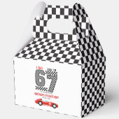 I Was 6 Now I'm 7 Race Car Boy Birthday Party フェイバーボックス (正面)