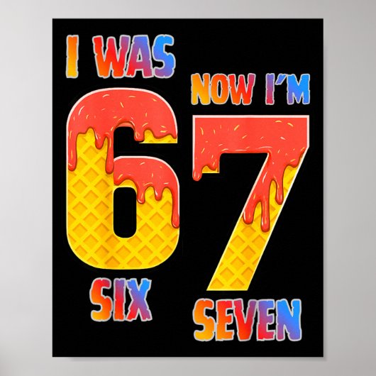 I Was 6 Now I'm 7 Year Old 7th Birthday Boy 7 Year ポスター (正面)