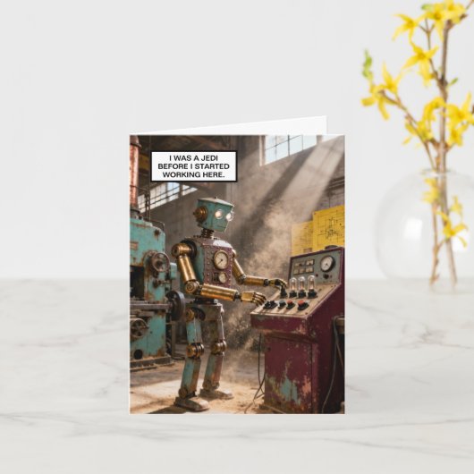 I Was A Jedi™ Greeting Card カード (黄色い花)