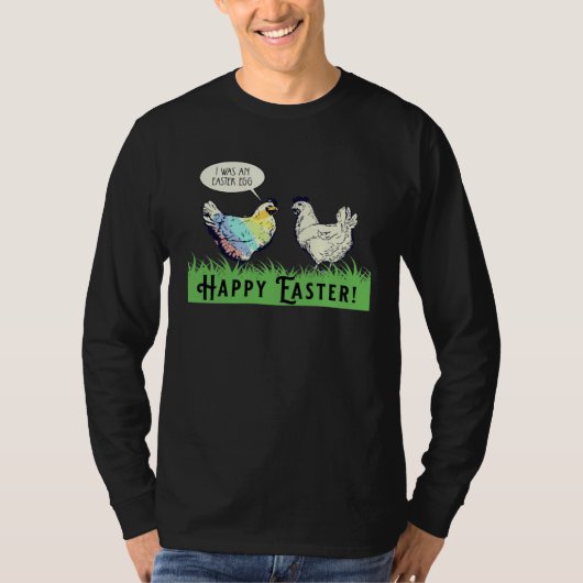 I Was An Easter Egg Chicken Men Women Kids Easter  Tシャツ (正面)