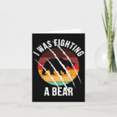 I Was Fighting A Bear Scratches Funny Injury Recov カード (正面)