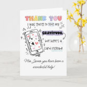 I Was Going to Text SENCO SEN teacher カード (黄色い花)