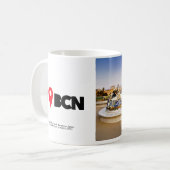 I was in Barcelona: Anoni Gaudi's Park Güell コーヒーマグカップ (正面左)