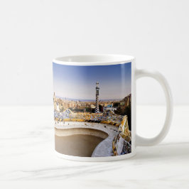 I was in Barcelona: Anoni Gaudi's Park Güell コーヒーマグカップ