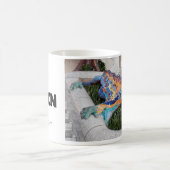 I was in Barcelona: Anoni Gaudi's Park Güell コーヒーマグカップ (中央)