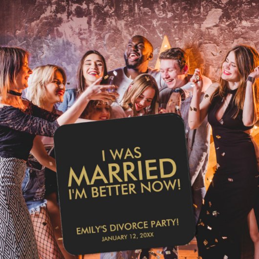 I Was Married – I’m Better Now Coaster スクエアペーパーコースター