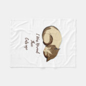 I Was Normal Three Cats Ago Funny Cat blanket フリースブランケット (正面(横))