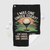 I Was One Under Today Funny Golf Lover Golfer Golf ゴルフタオル (インサイチュ)
