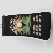 I Was One Under Today Golf Lover Golfer Golfing  ゴルフヘッドカバー (正面)