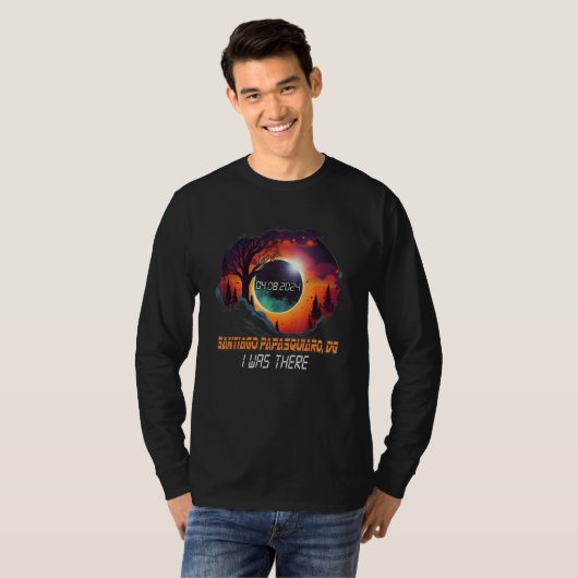 I Was There Solar Eclipse Santiago Papasquiaro DG  Tシャツ (正面フル)