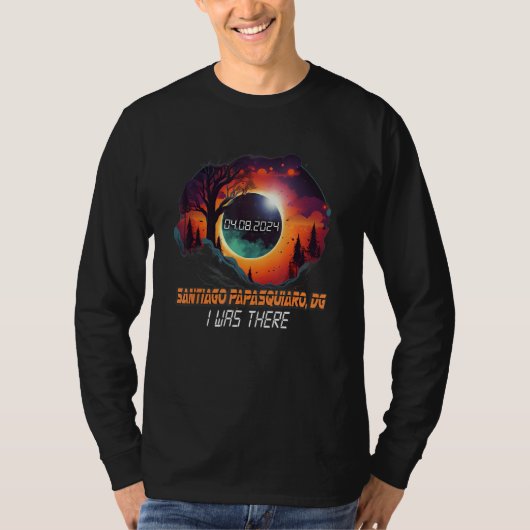 I Was There Solar Eclipse Santiago Papasquiaro DG Tシャツ (正面)